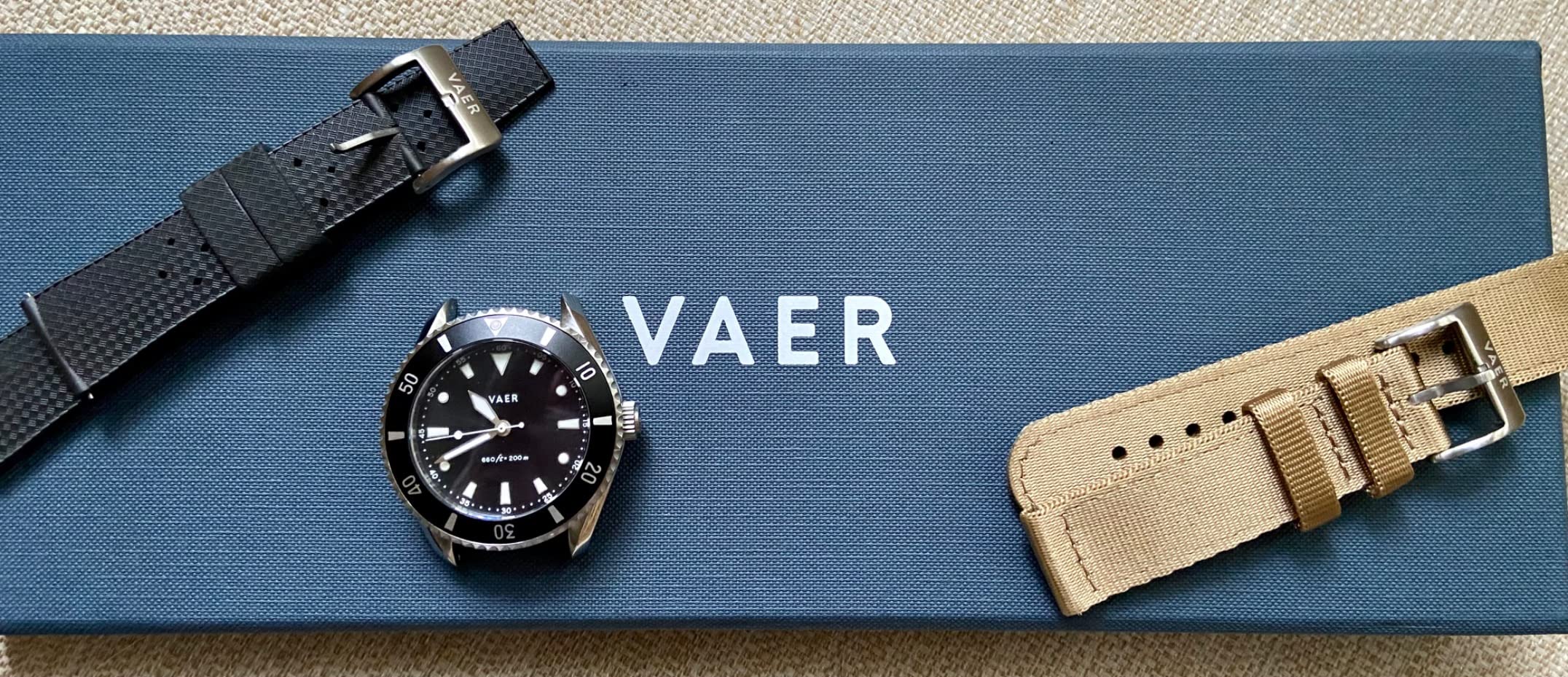43/mo Finance Vaer DS4 Solar Dive Watch for Men Ocean Ready 20 ATM