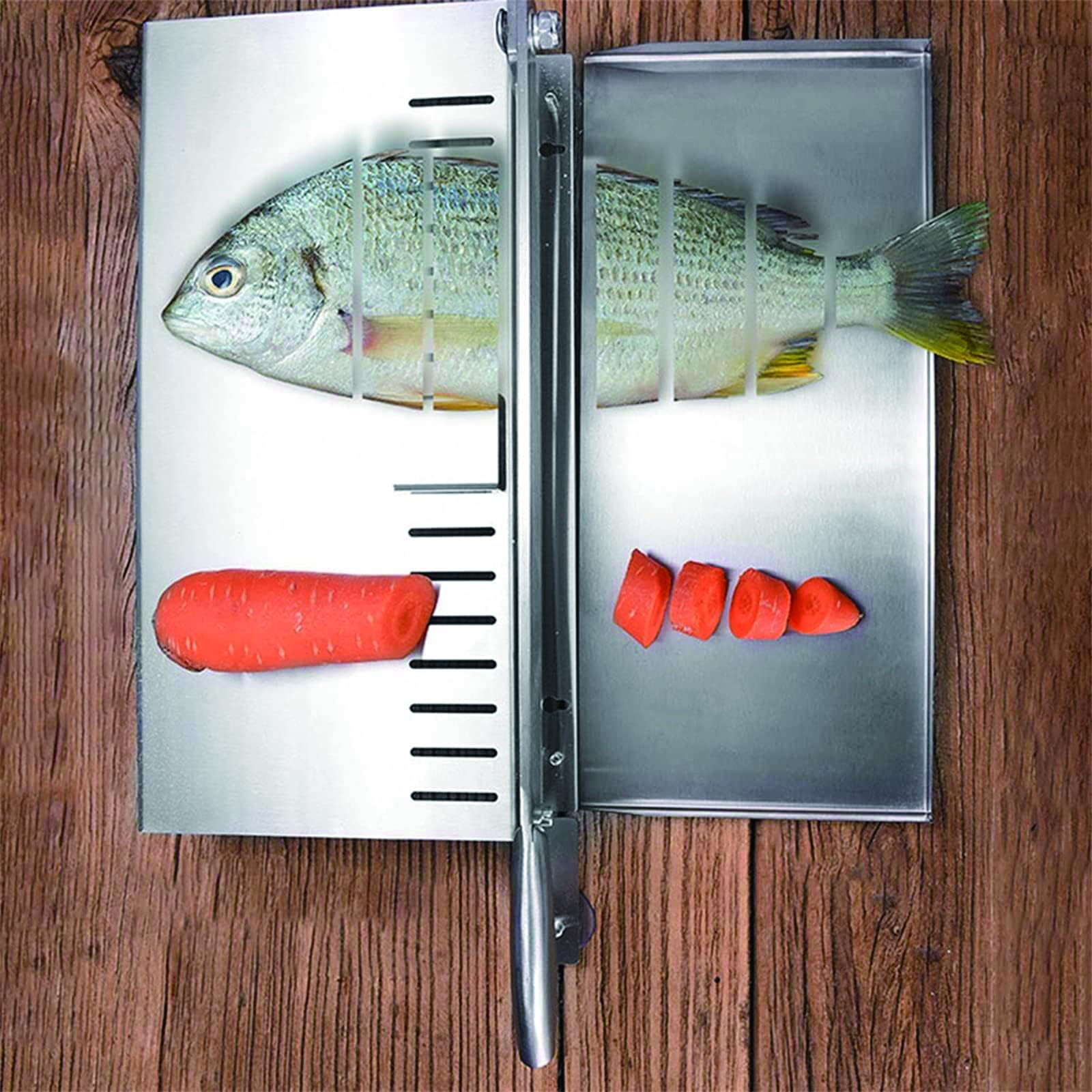Macchina taglia-ossa, affettatrice manuale per carne con lama in acciaio inossidabile da 4 mm, base antiscivolo stabile per carne congelata, ossa, prosciutto, manzo, agnello, verdure e preparazione di