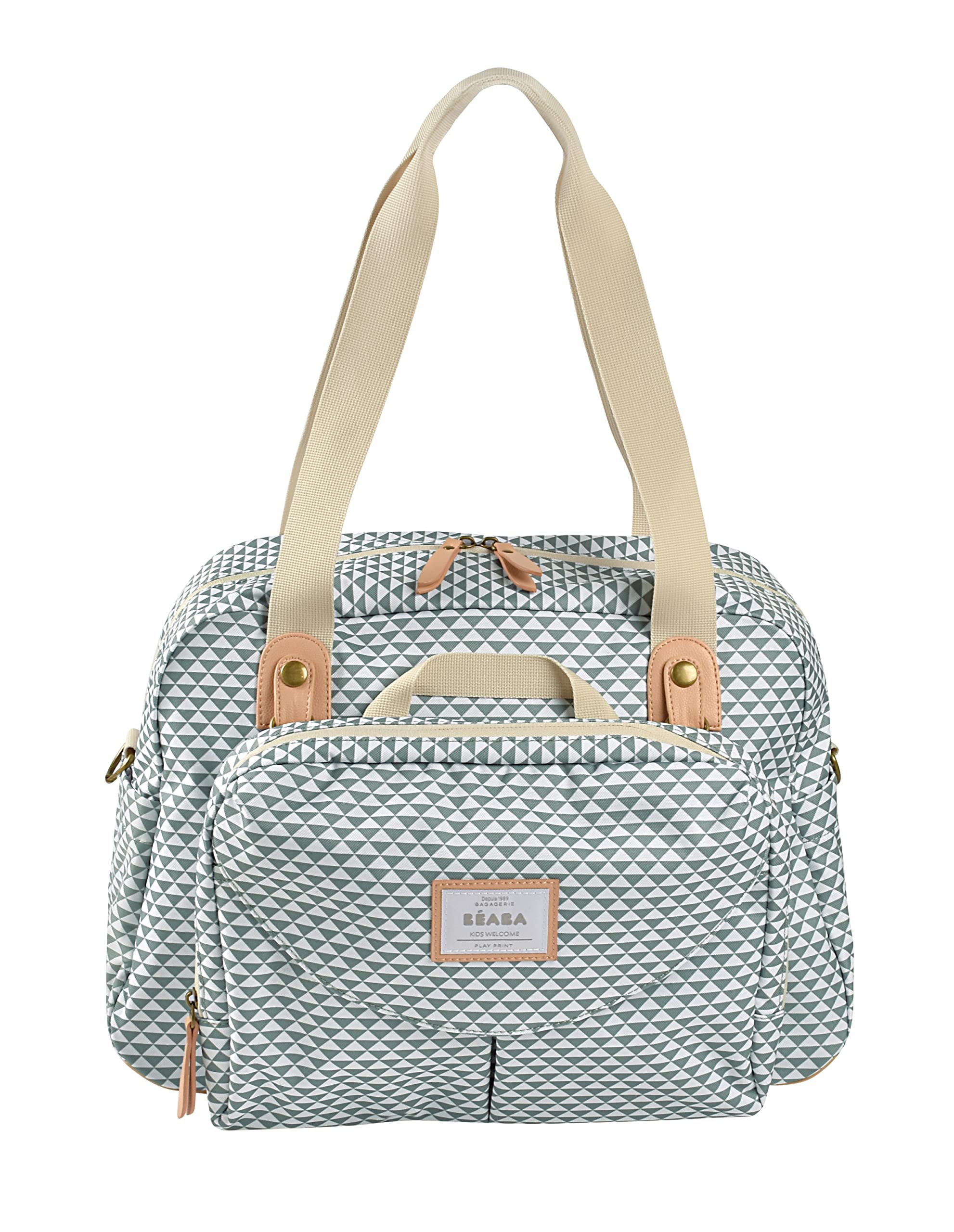 Béaba, Geneva II Changing Bag, Modular, Large Capacity, Multiple Storages, Removable Front Pocket, Insulated Meal, Stroller Attachment System-image-15