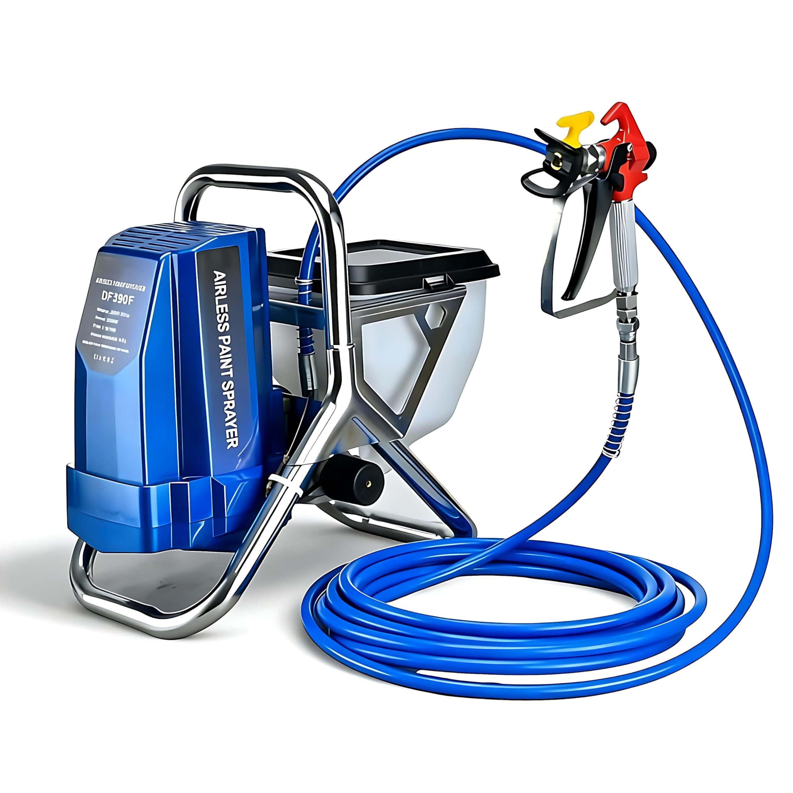 Airless Farbsprüher, 2900PSI Hochdruck-Elektrosprüher mit Spitze, für Hausmalerei, Innen-/Außenwände, Zäune, Decken, Schränke