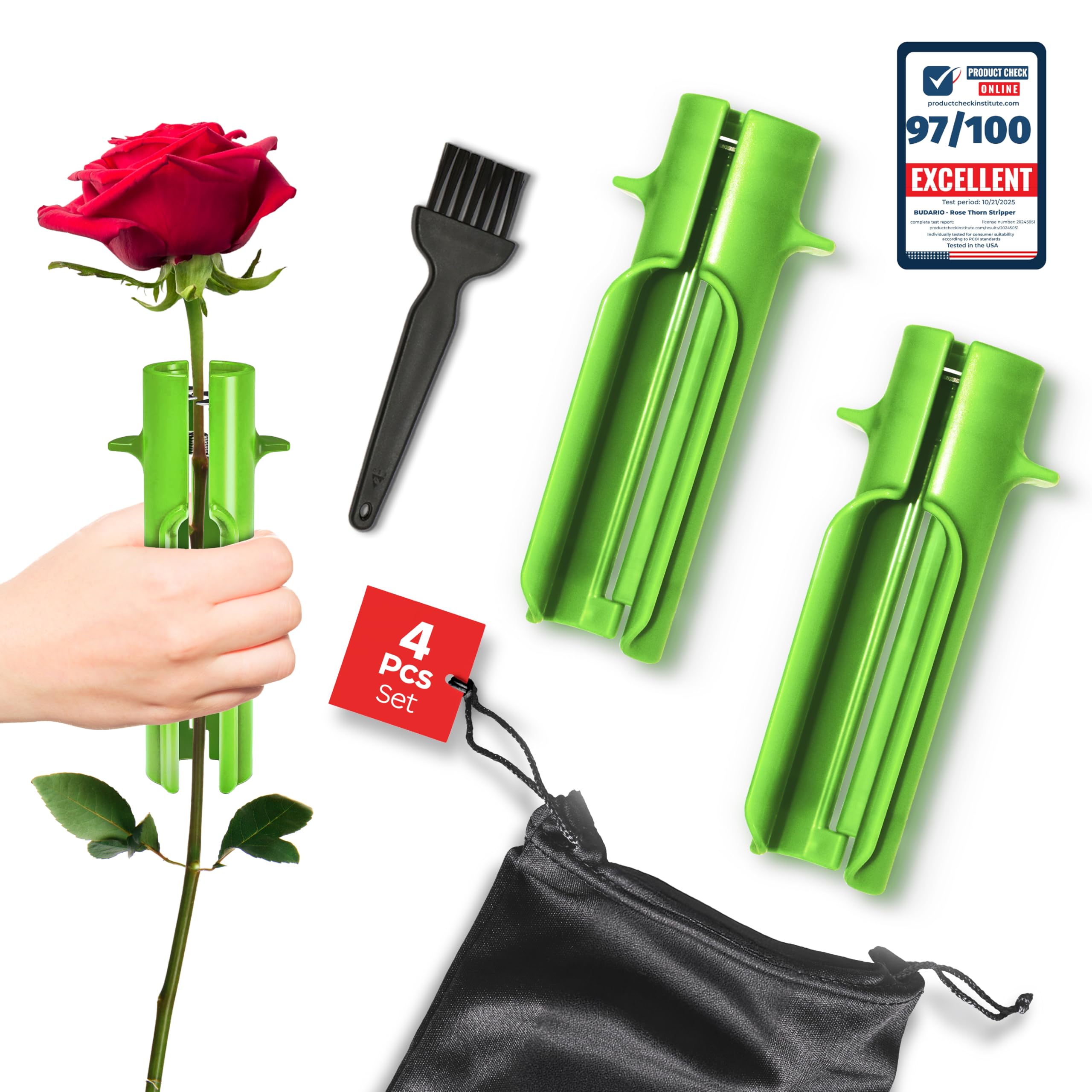 Amazon.com : Premium 4 Pcs Set Rose Thorn Stripper Tool Thorn