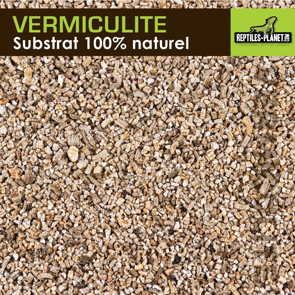 Reptiles Planet Vermiculite Substrat d'Incubation pour Reptiles 0,3-4 mm 6 Litres