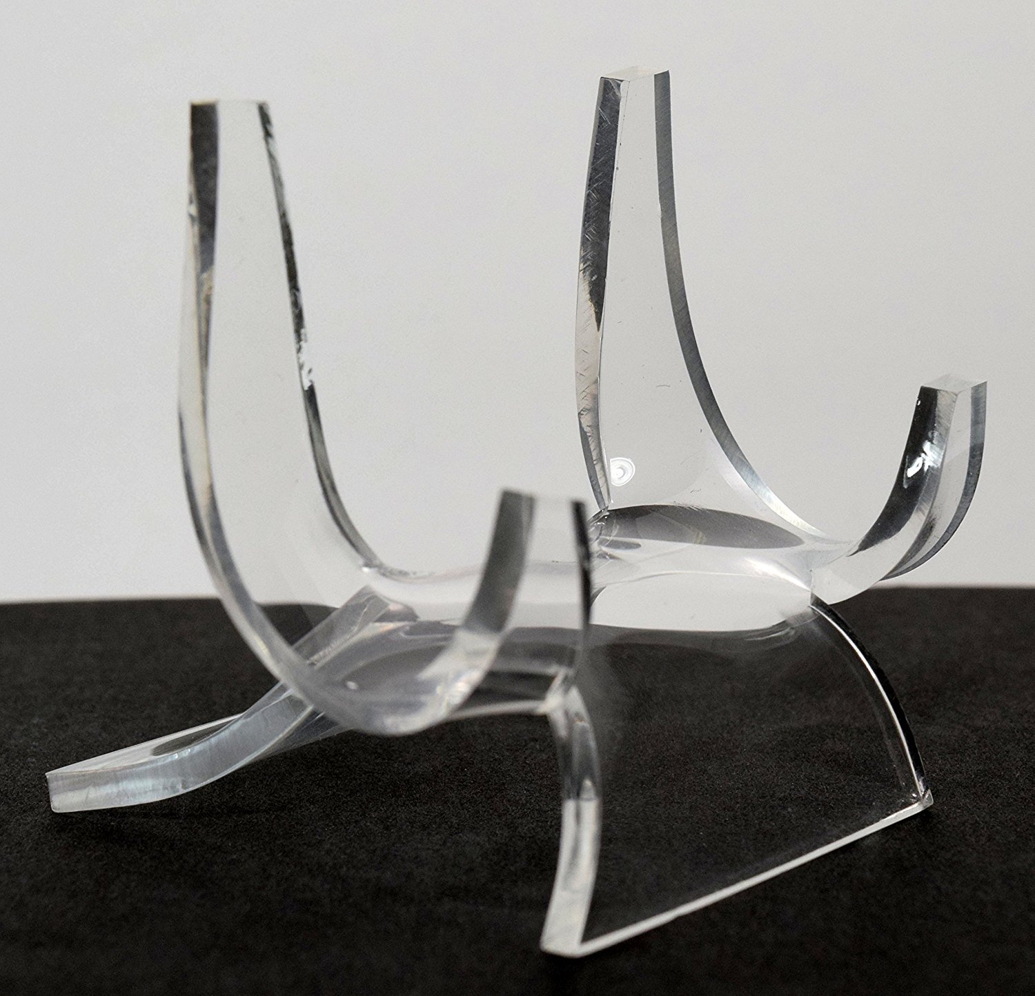 Hqrp Multicolor 3" Acrylic Display Stand Pedestal For Crystal Heart/Slice/Slab And Other Stones