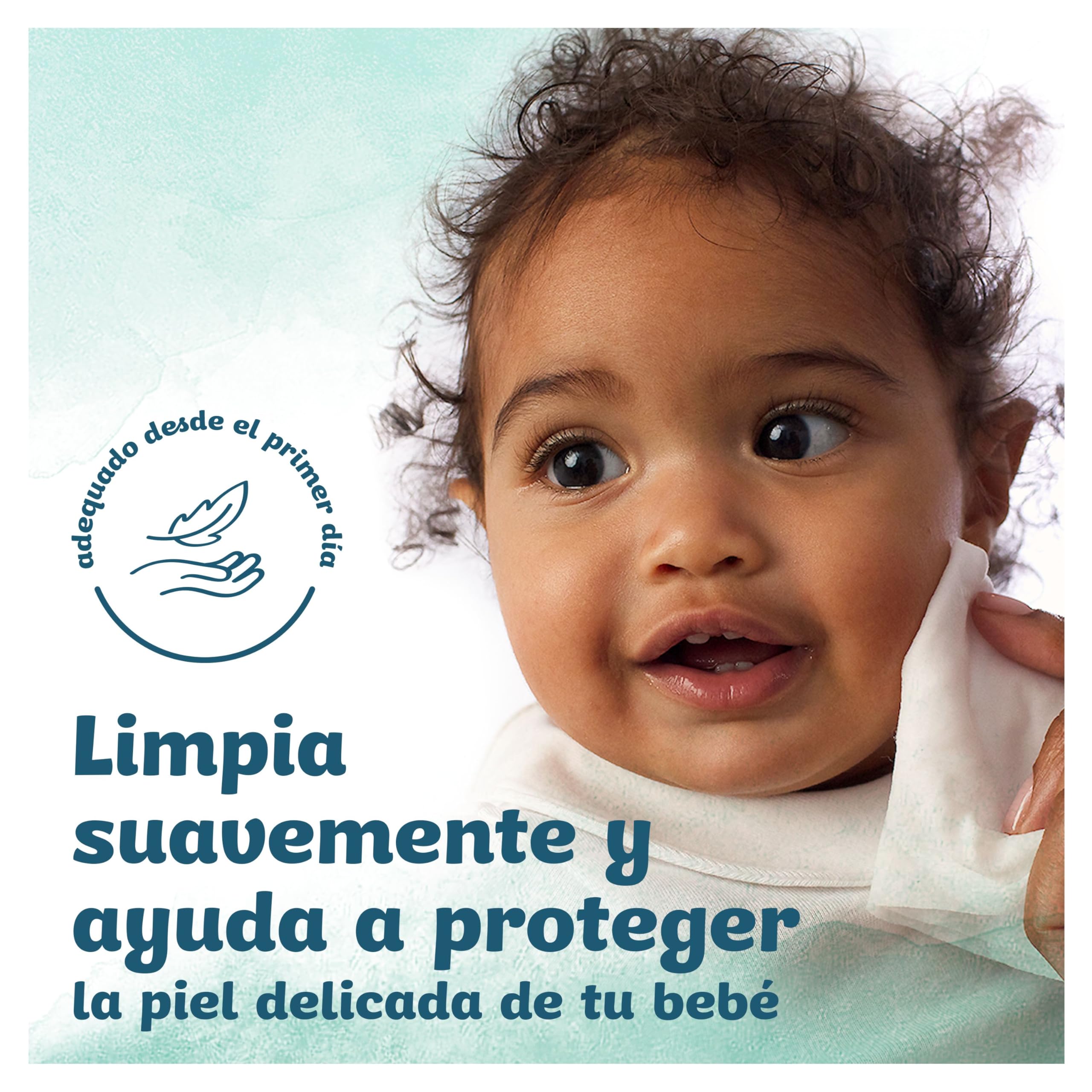 Dodot Toallitas Pure Calma & Protege Para Bebé, 1104 Toallitas (24 Pack De 46 Unidades), Ayuda a restaurar el pH natural de la piel, 99% Agua, Sin plástico
