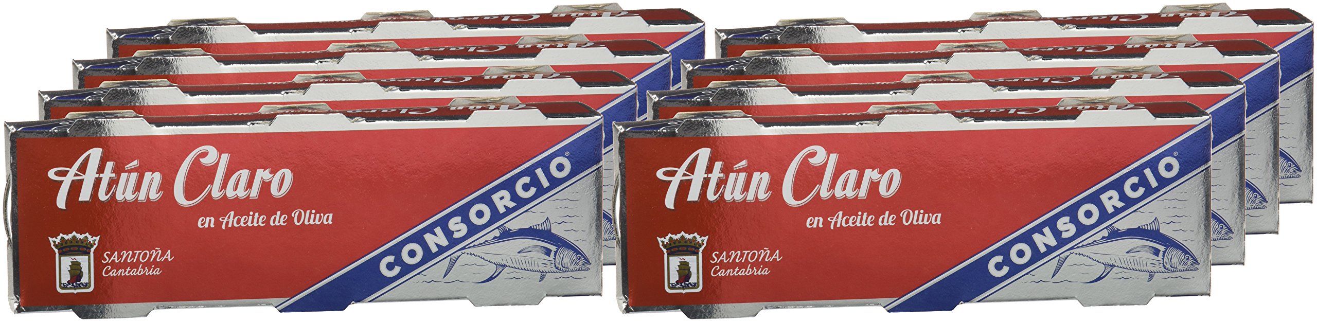 Atún Claro | 8 Paquetes de 3 Latas de 85 gr (8 Paquetes de 3 Latas de 85 gr, Atún Claro en Aceite de Oliva)