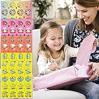 Vista 7 de Calcomanías de rascar y oler, 1152 piezas de frutas y alimentos, pegatinas con olor, 24 aromas diferentes, 48 hojas, 144 diseños, pegatinas