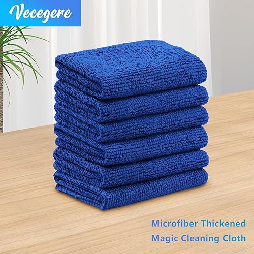 Miniatura 4 de Vecegere Trapos de microfibra en una caja (40 unidades, paquete de 2 paños de limpieza, toallas reutilizables sin pelusas, fuerte absorción de agua