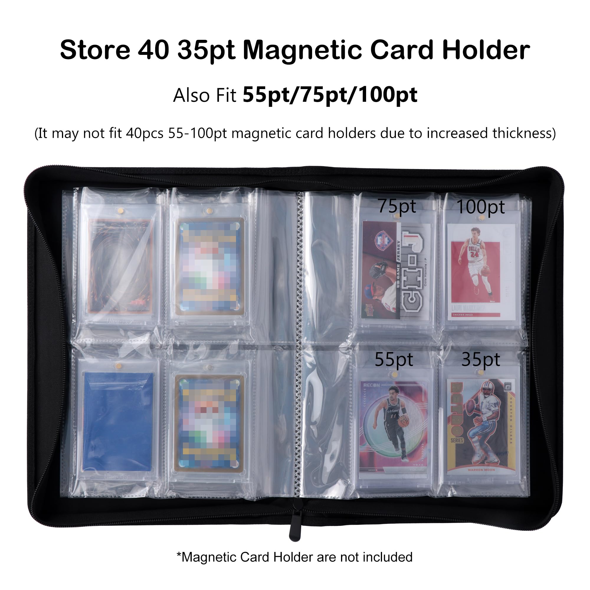 Rayvol 4-Pocket Binder for Card Holders, Holds 40 Cards : Amazon.sg: Toys