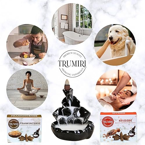 Vista 99 de Paquete combinado de conos de incienso de reflujo – 10 opio + 10 conos de incienso perfumados de cannabis