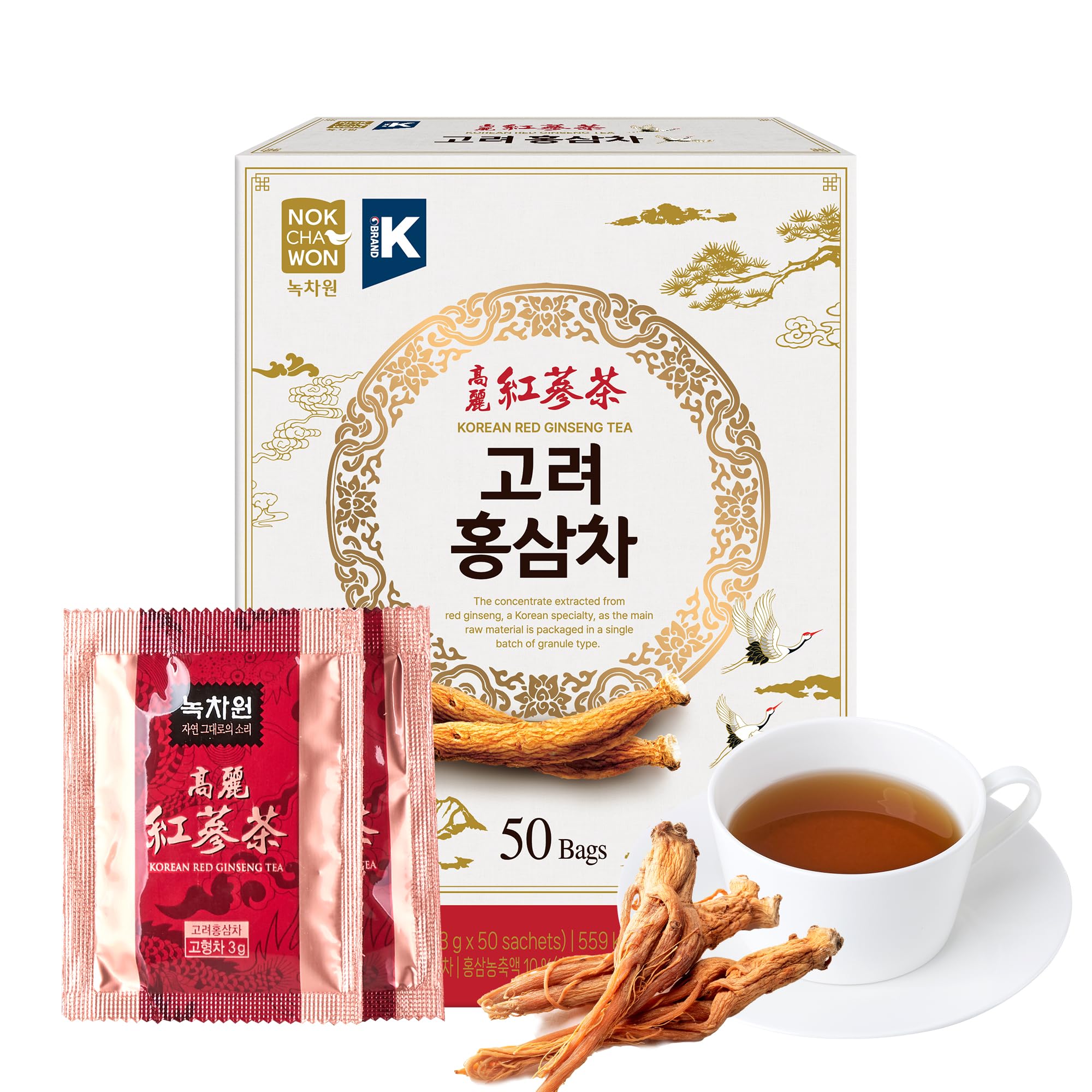Amazon.com : [Nokchawon] Korean Red Ginseng Tea Granules - 50