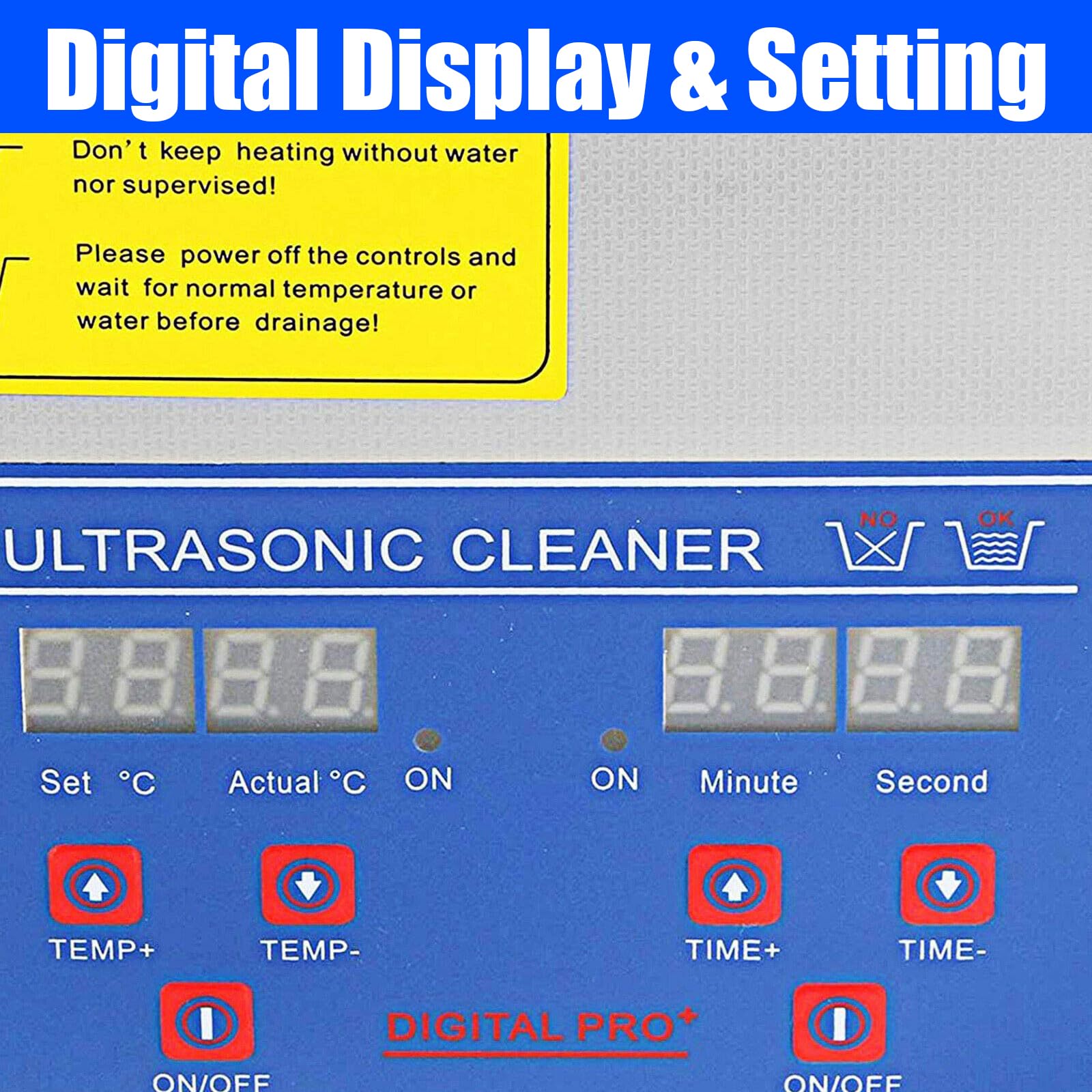 Pulitore ad ultrasuoni da 6,5 l, 180 W, per dischi in vinile, temperatura e tempo regolabili, con supporto per la pulizia dei dischi, frequenza 40 kHz, per dischi, occhiali, protesi, gioielli