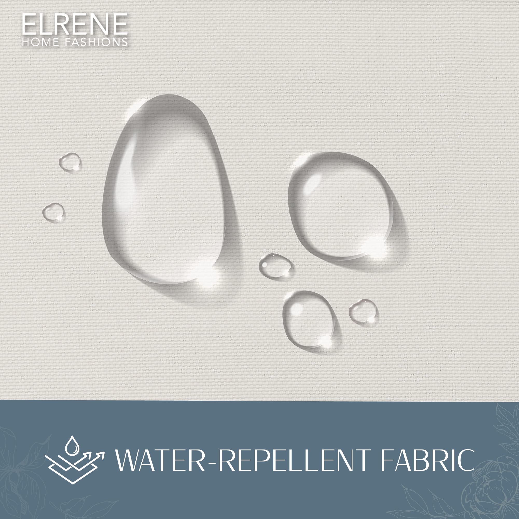 Elrene Home Fashions Connor Weatherproof Grommet Top Indoor/Outdoor Solid Color Curtain Panel for Porch Pergola, Patio, Deck - Image 4