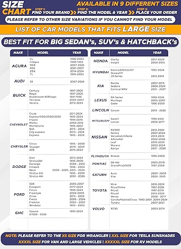 Miniatura 25 de EcoNour - Parasol para parabrisas de camioneta, para ventana delantera de camión, máxima protección contra rayos ultravioleta y calor solar, para un