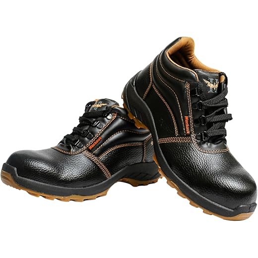 HILLSON Mens Workout Safety Shoe Black 9 UK