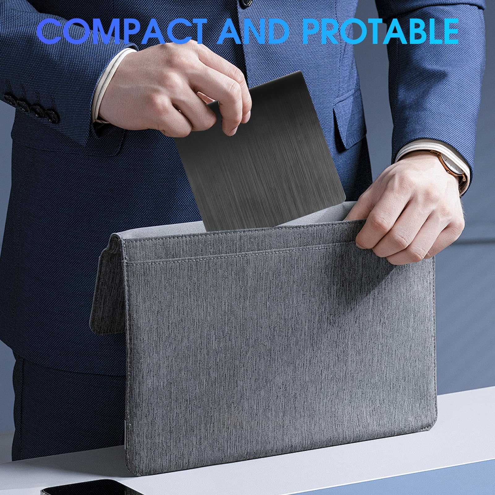 VoltCozy Grabadora CD DVD Externo USB 3.0 y USB-C Lector CD Externo y Grabadora DVD/CD +/-RW para PC y Portátil Slim con Cable Integrado Plug & Play 8X/24X Windows 11/10/8/7 MacOS Linux — view 6