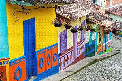 Rompecabezas para adultos Colombia Bogotá rompecabezas de 1000 piezas de recuerdo de viaje