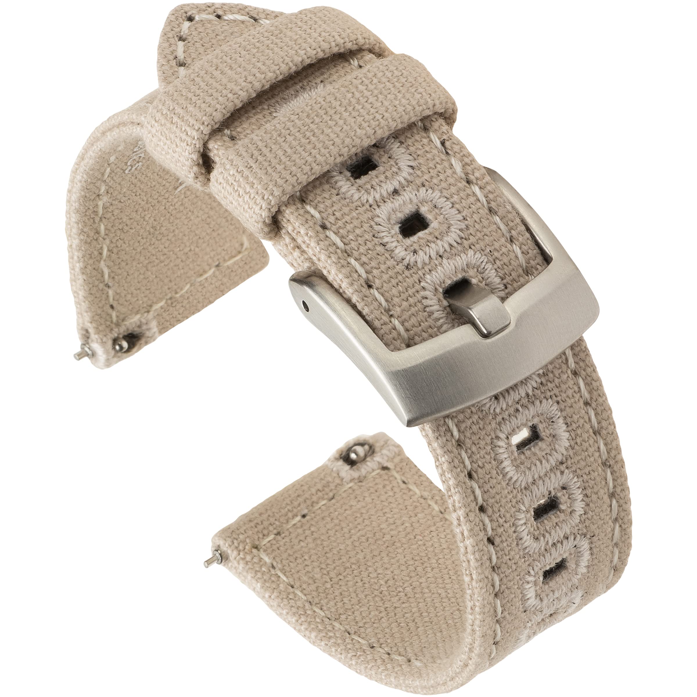 Buy Benchmark Basics Quick Release Canvas Watch Strap Woven Cotton