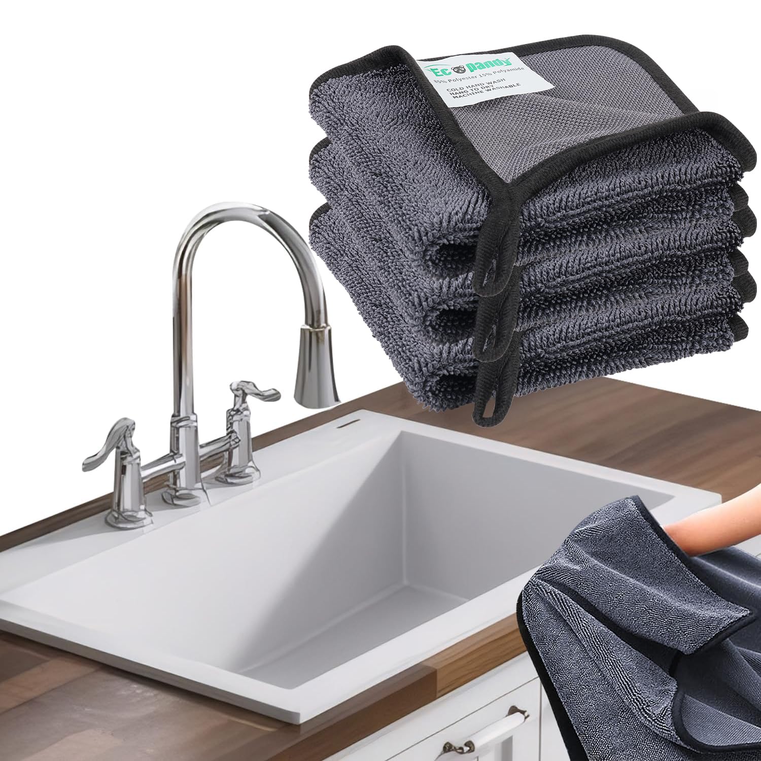Shiny Wipes Cleaning Cloths,3pcs Shiny Bath Drying Towels,Shower Doors Drying Towels,16*16in Streak Free Glass Window Car Mirror Super Absorben Microfiber Cleaning Cloths (3pcs grey 16*16?)