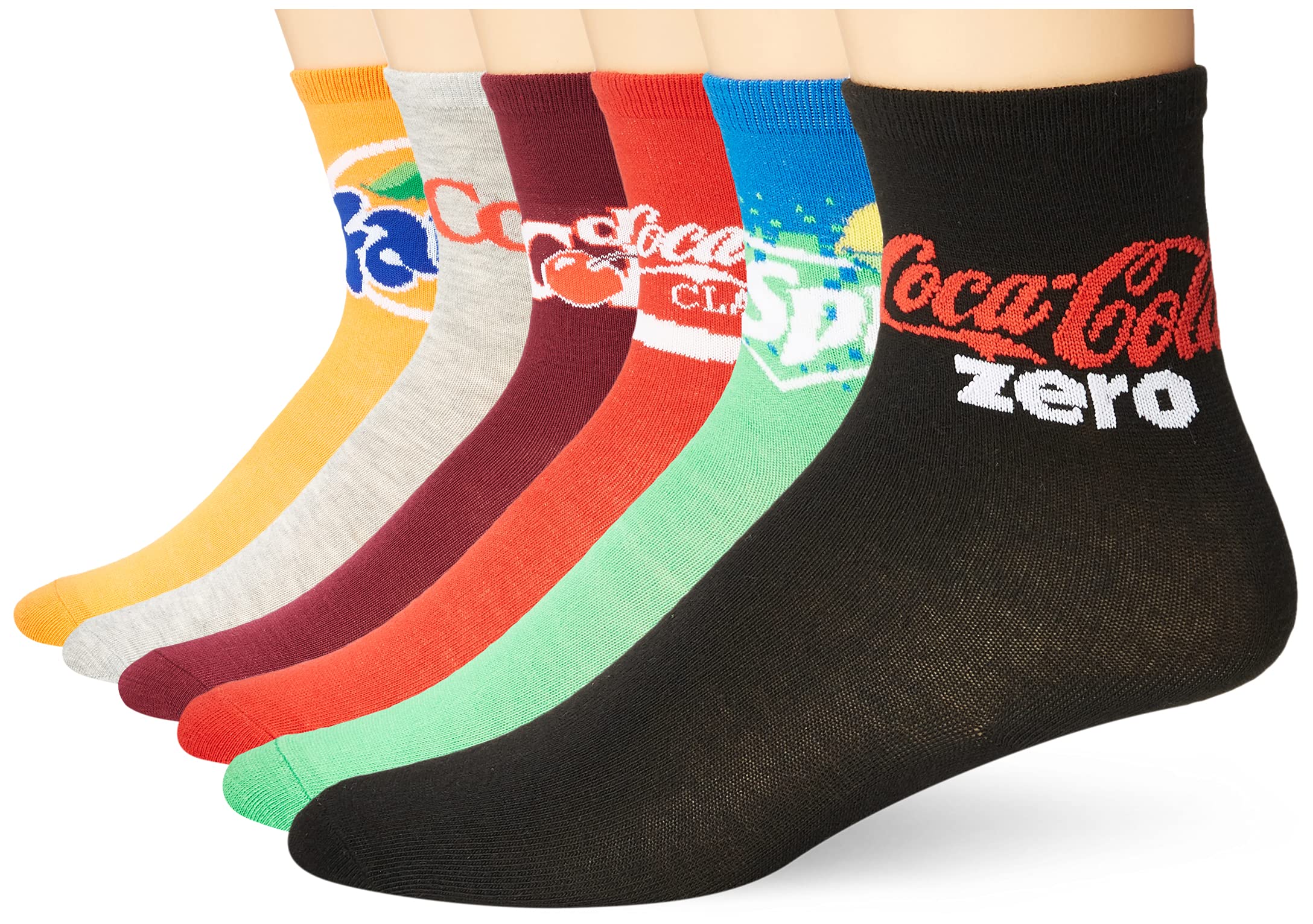 Coca-Cola Brands - Casual Sock - Coca-cola 6 Pack Crew Socks Vending Machine Box unisex-adult