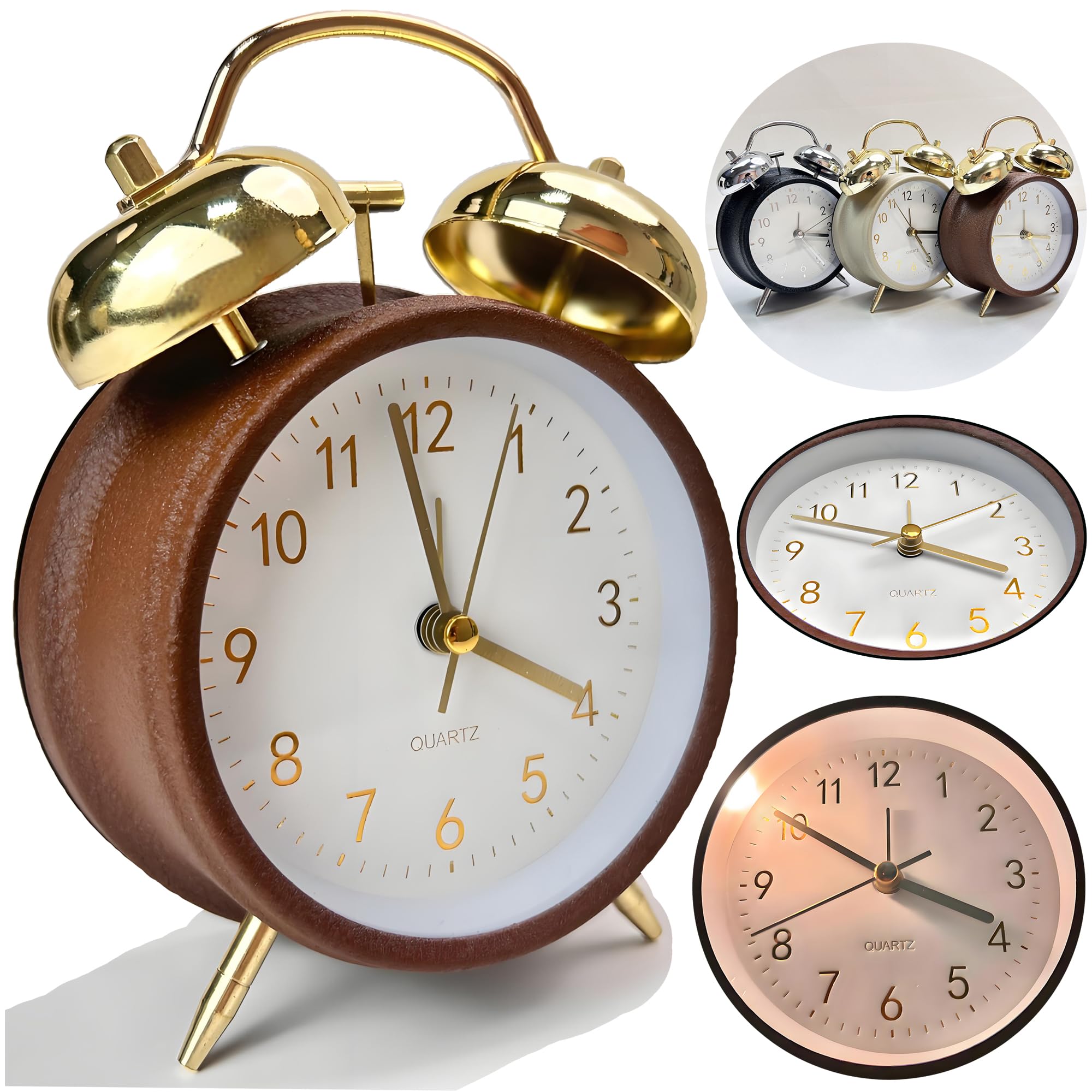 Amazon.co.jp: 目覚まし時計 ベル 大音量 電池式置き時計｜スキャン