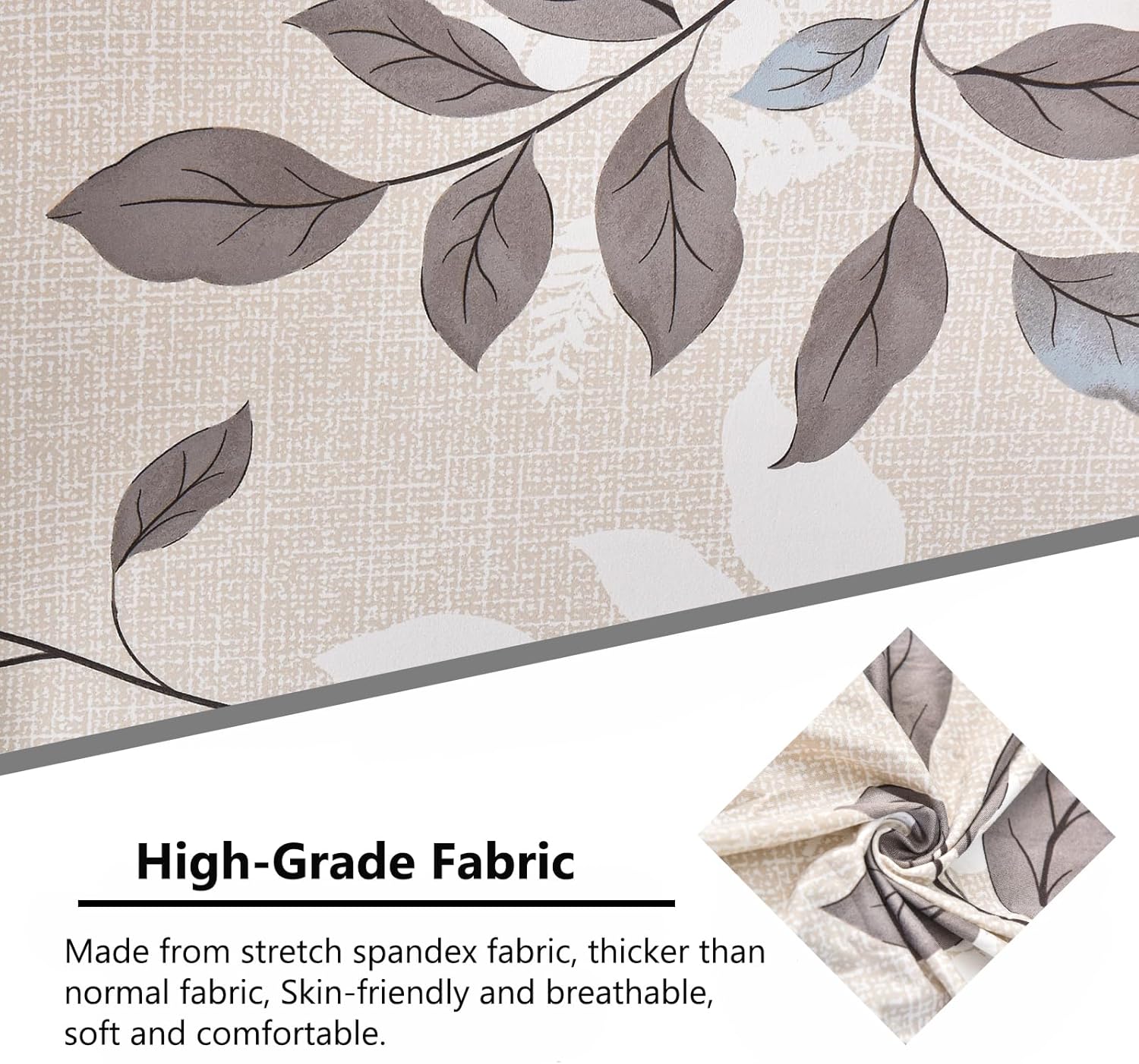 NILUOH Wingback Chair Slipcovers 2-Piece Stretch Spandex Wing Chair Covers Pattern Sofa Slipcover Armchair Chair Slipcovers Furniture Covers for Wingback Chairs Skid Resistance Machine Washable,06 Flowers image 3 of 7 B09HC3GN8W