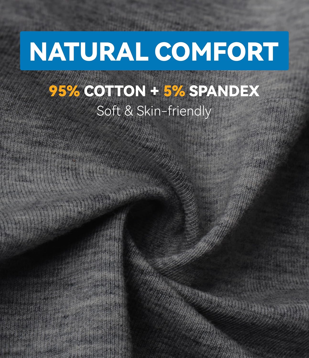 Mens Incontinence Underwear Washable Leak and Odor Protection 60ml Absorbency Covered Waistband Boxer Briefs 3 Pack (3 Dark Gray, XL) - Image 8