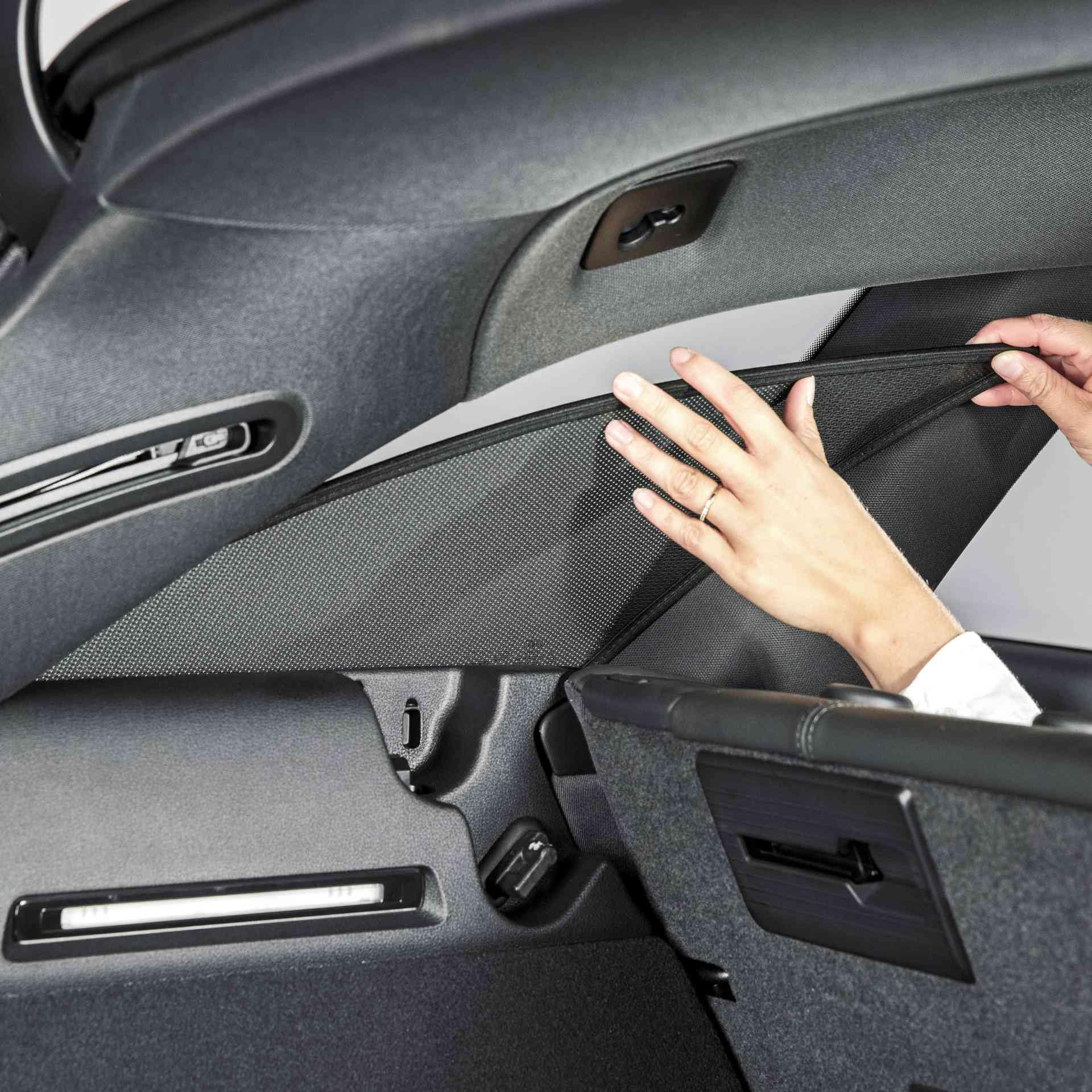 Sicht- & Sonnenschutz kompatibel mit BMW 3er G21 Touring 2019-, Schwarz
