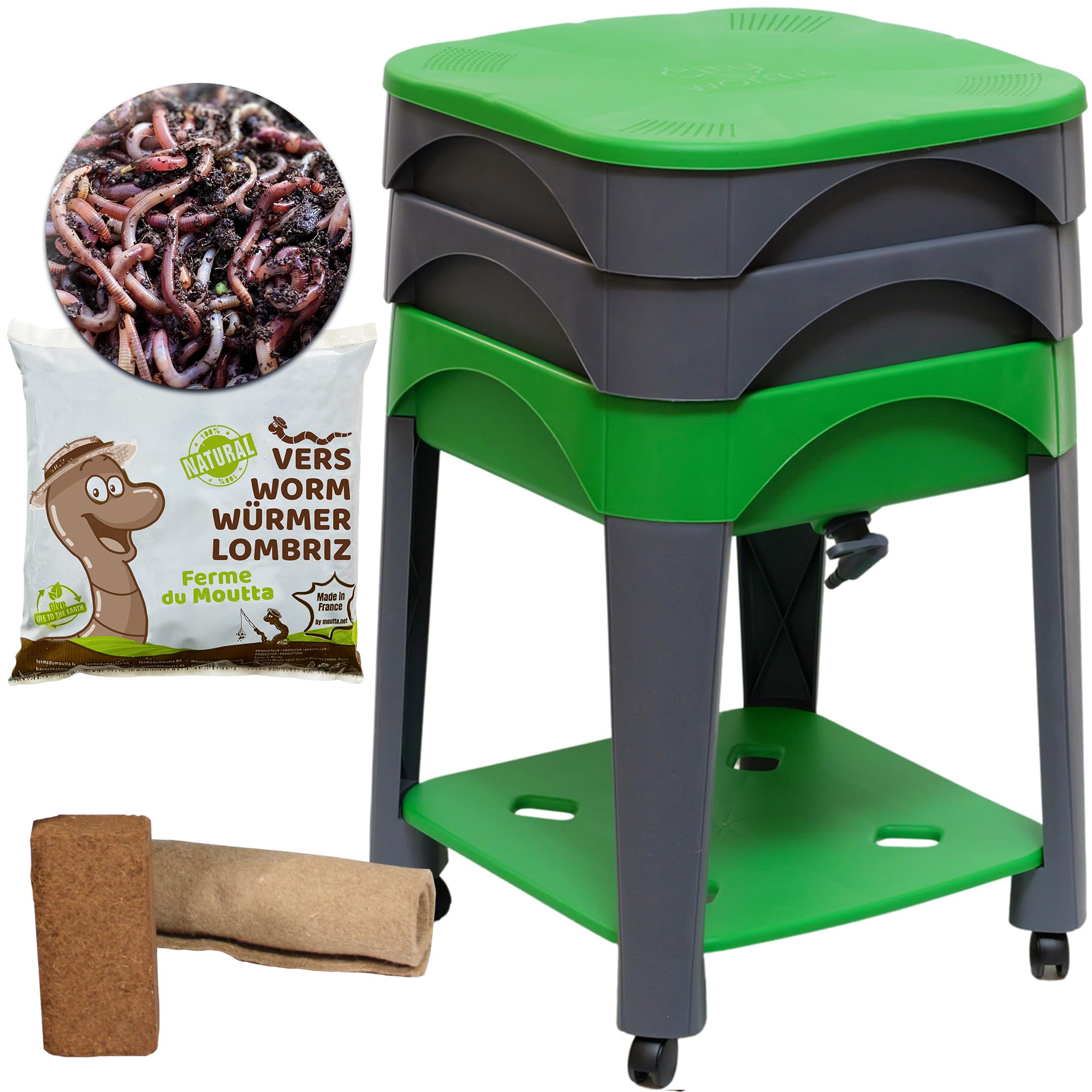 lombricomposteur city worms 2 plateaux