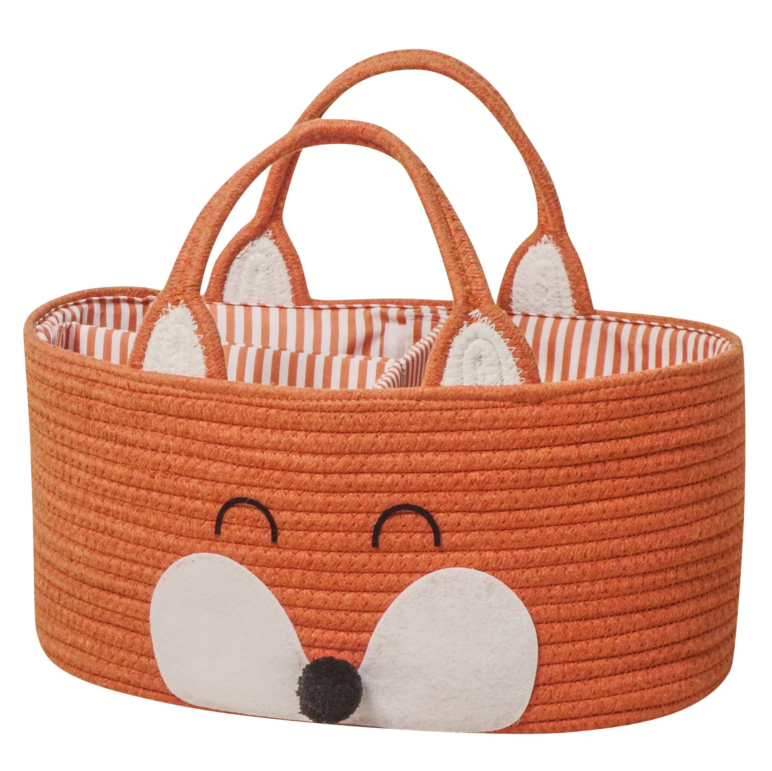T T Homewares Diaper Caddy Organizer Cotton Rope Diaper Caddy Basket Baby Shower Basket Nursery Storage Bins Newborn