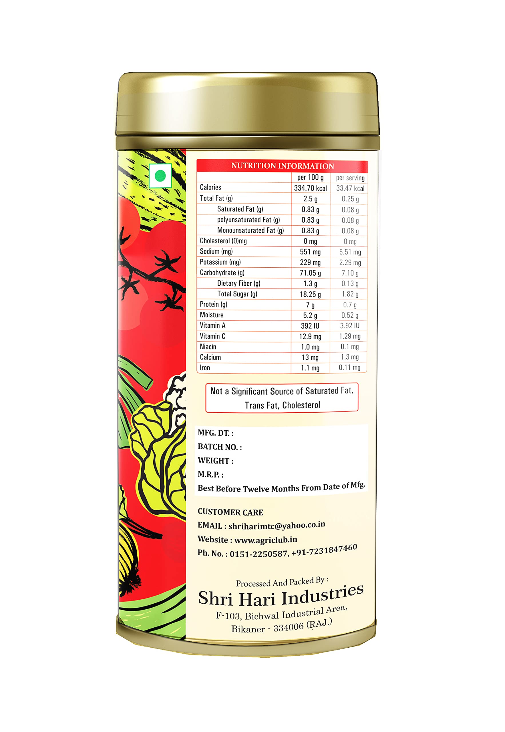 Tomato Amritsari With Herbs Soup Powder 250gm/8.81oz | Instant Soup Powder | Agri Club 1