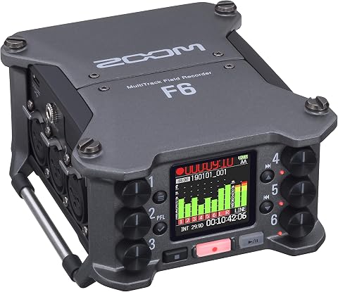 Zoom F6 Professional Field Recorder for Filmmakers & Musicians