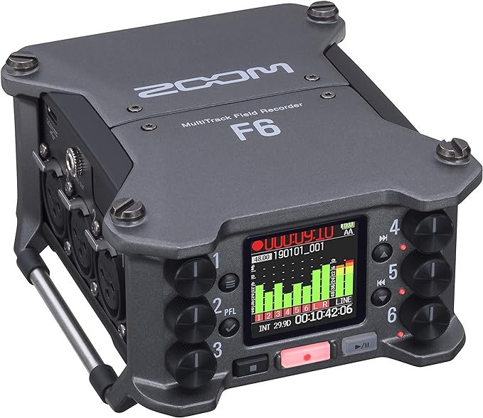 Zoom F6 Professional Field Recorder/Mixer for Filmmakers & Musicians