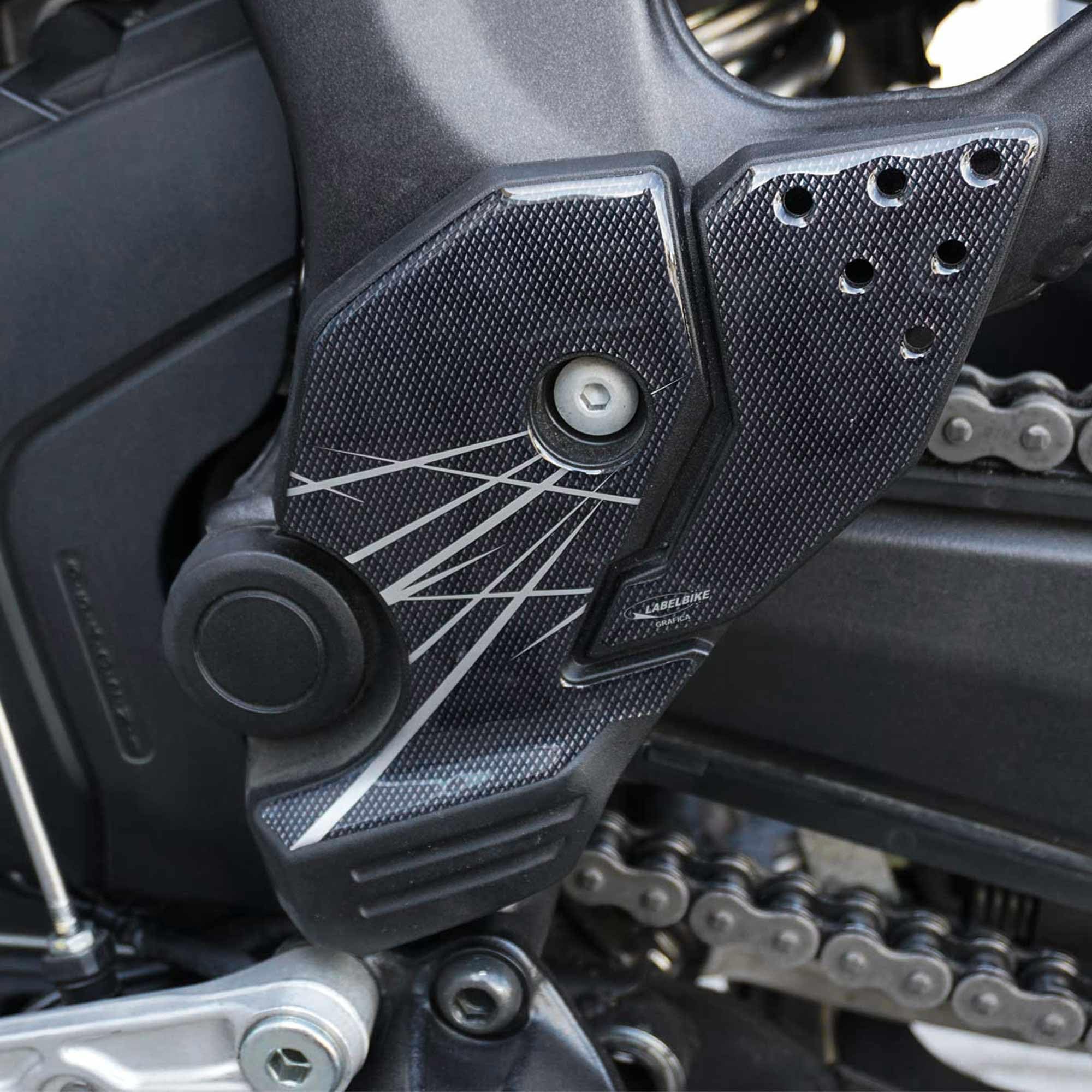 labelbike - Kit of 4 3D Gel Sill Protectors Stickers Compatible with Honda Africa Twin