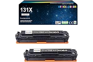 131X HP LaserJet Pro 200 Printer Ink (Color M251nw, M276nw, M251n, M251, M276n, 2-Pack, Black)