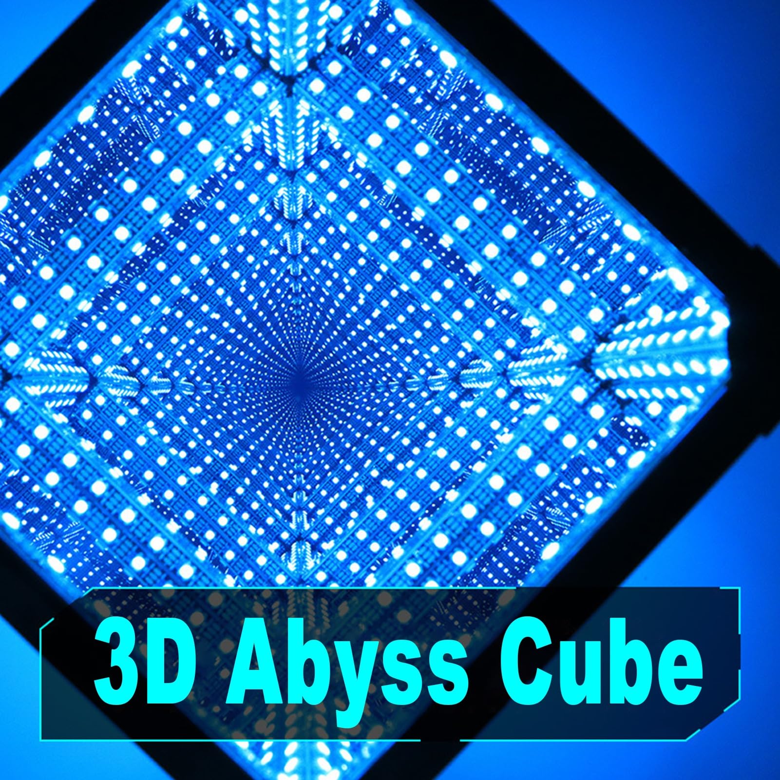 Luocute Lustro LED Cube Light 7,9 Cala, Akrylowe Lustro Infinity z