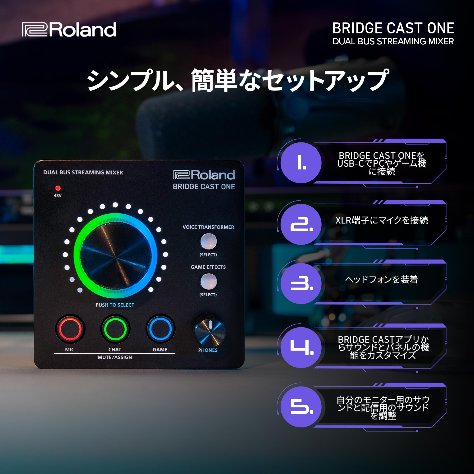 Amazon.co.jp: ローランド Roland/BRIDGE CAST ONE/ゲーミングDAC