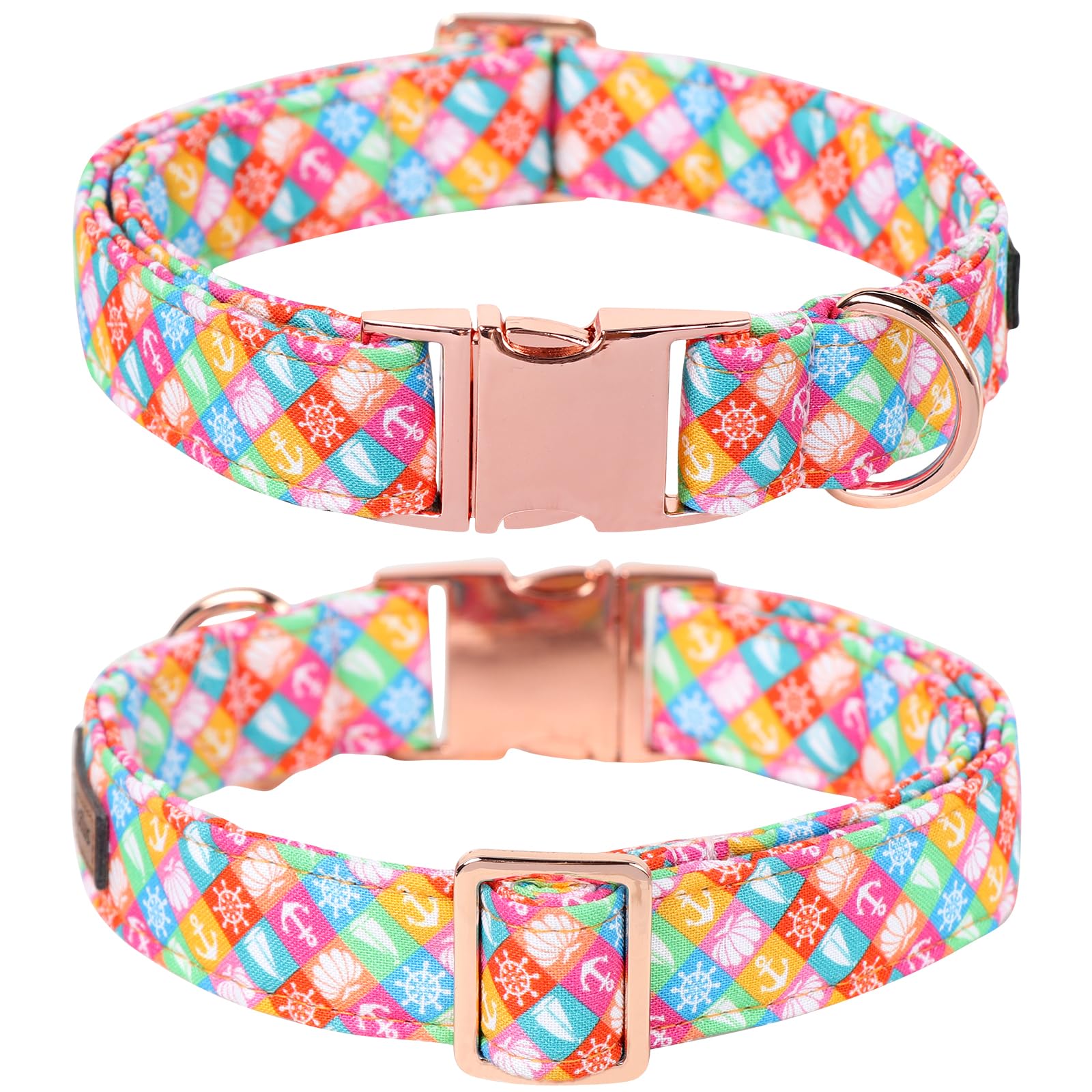 Lionet Paws Design Dogs Collar Cute Adjustable Dog Collars for Girl Female Small Medium Dogs Colorful Sailboat S - Image 3