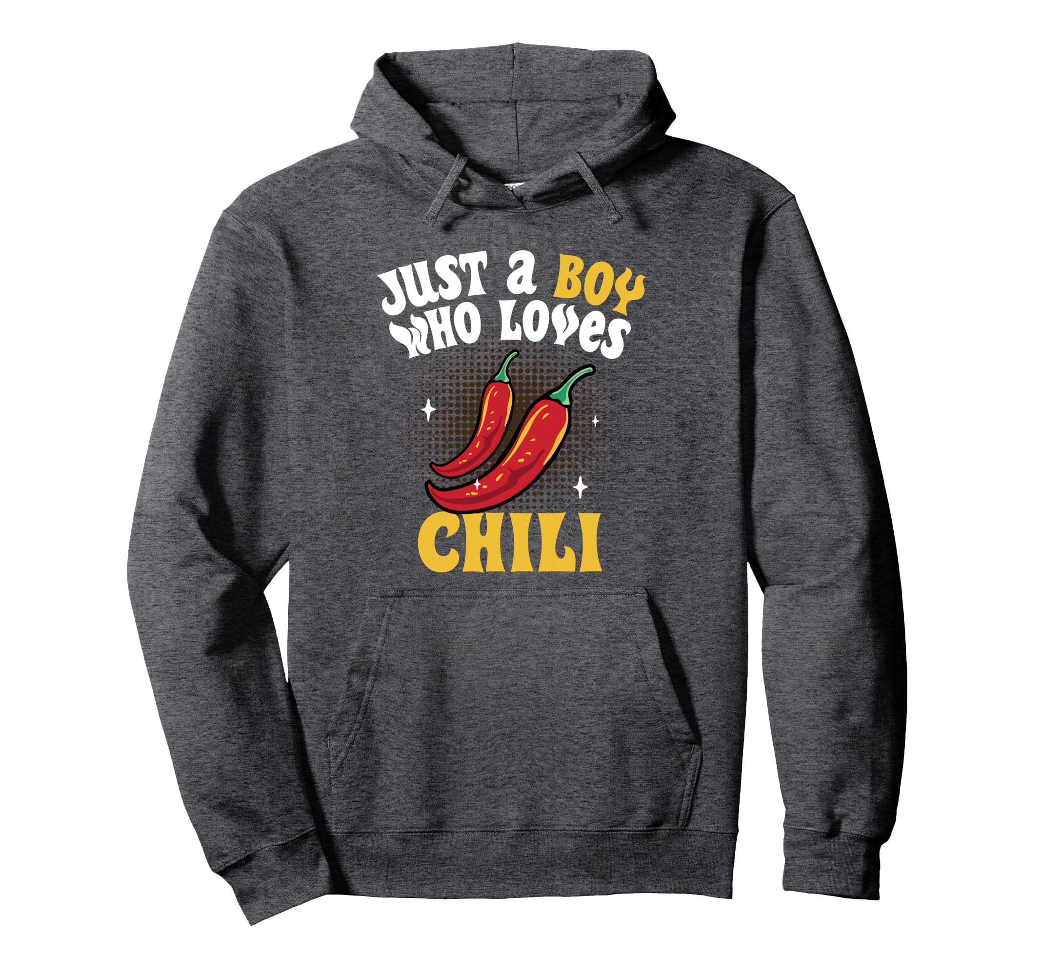 Men Just A Boy Who Loves Chili Red Pepper Hot Spicy Food Pullover Hoodie