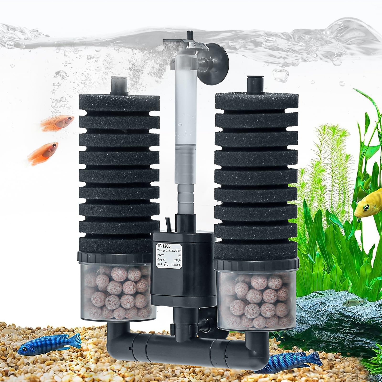 Beautiful view of Multifunction Sponge Filter For Shrimp Tank
