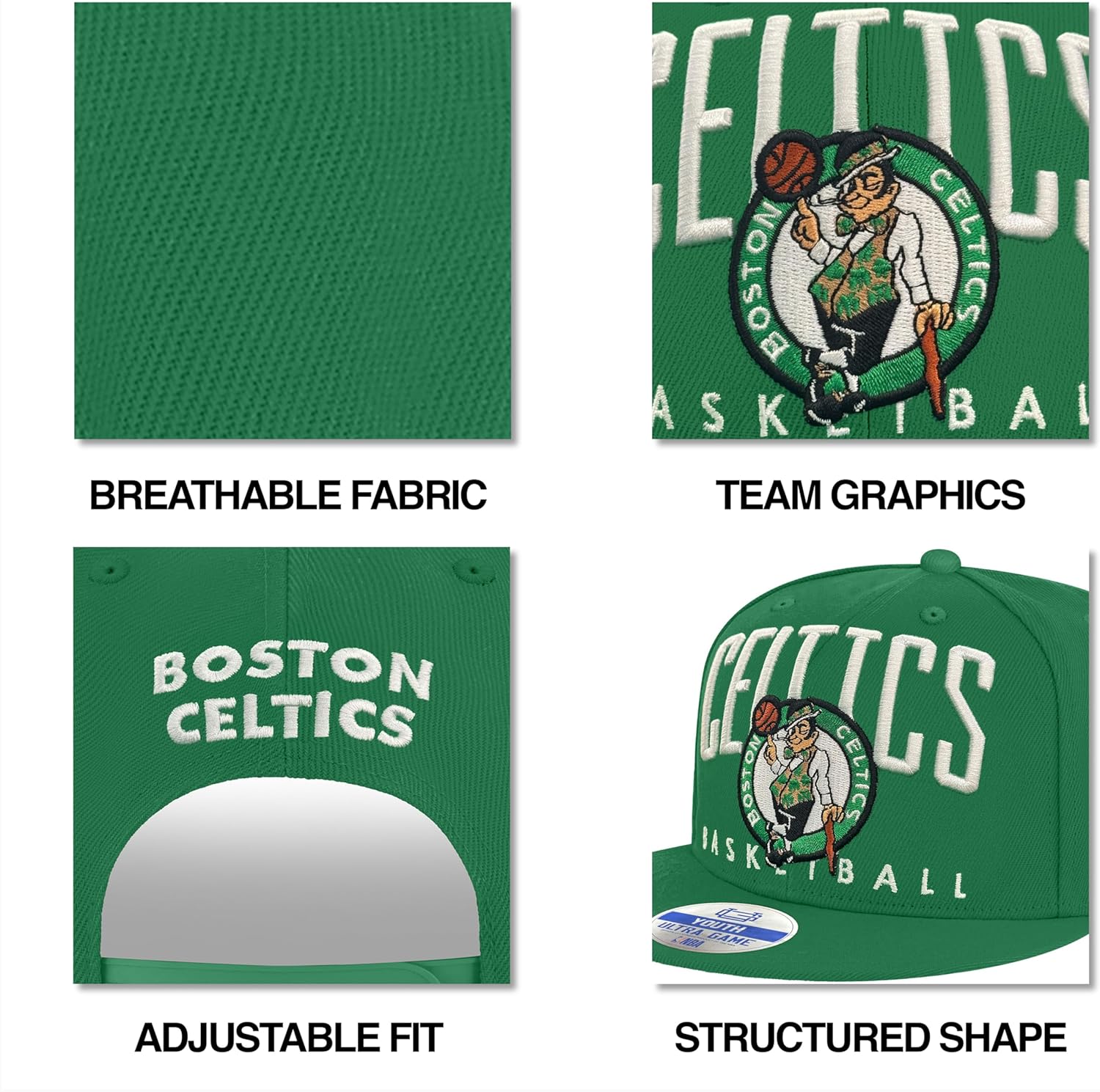 Ultra Game Boy's NBA Official 8-20 Teamster Ultimate Baseball Cap Hat - Image 4