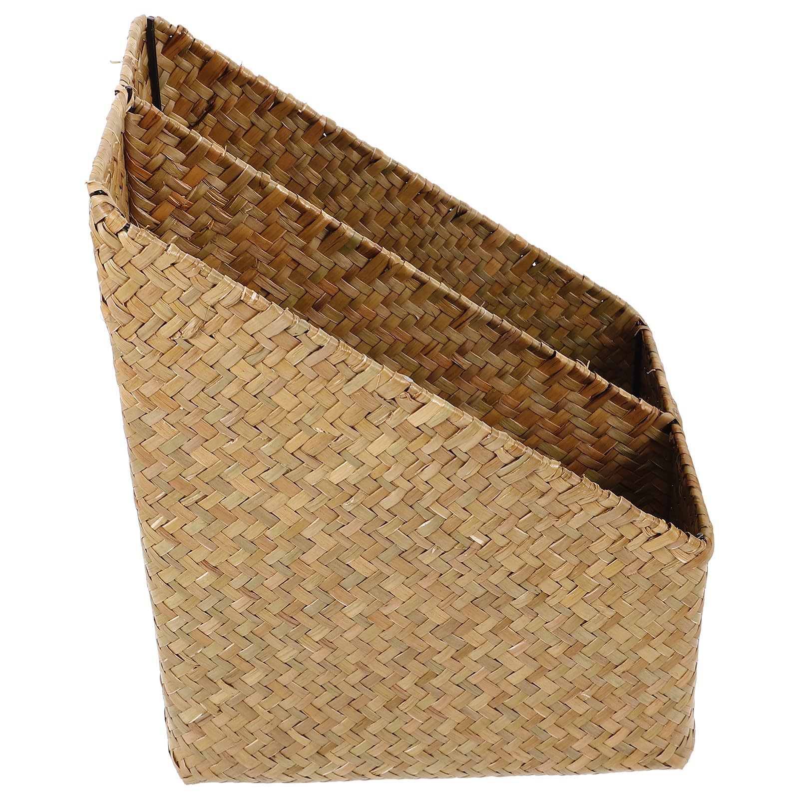 Boîte de rangement tissée vintage haut de gamme pour décoration raffinée