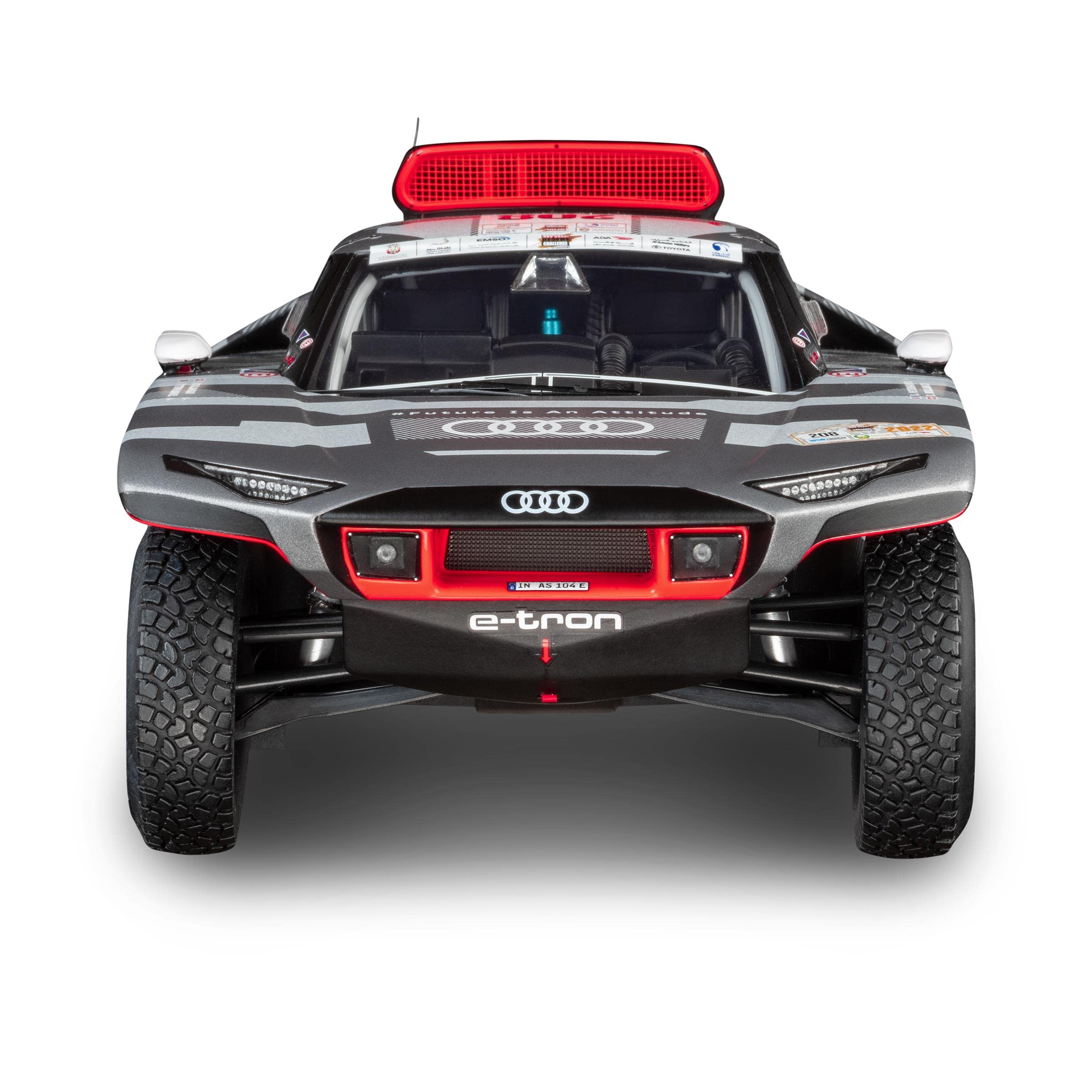 Audi 5022200151 Modellino auto 1:18 in miniatura RS Q e-tron #208 Peterhansel Boulanger, Winner Abu Dhabi Desert Challenge 2022