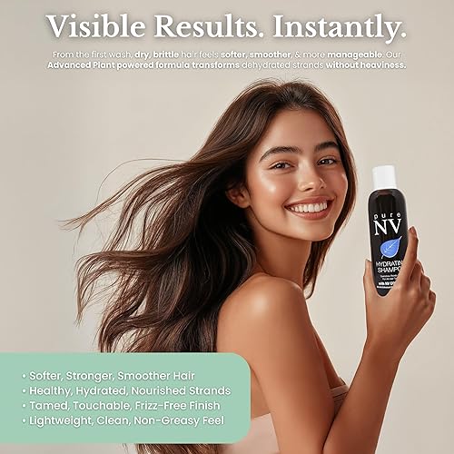 Miniatura 8 de Champú hidratante – Impulso de humedad para cabello seco, dañado o propenso al encrespamiento – Limpiador nutritivo con surfactantes naturales,