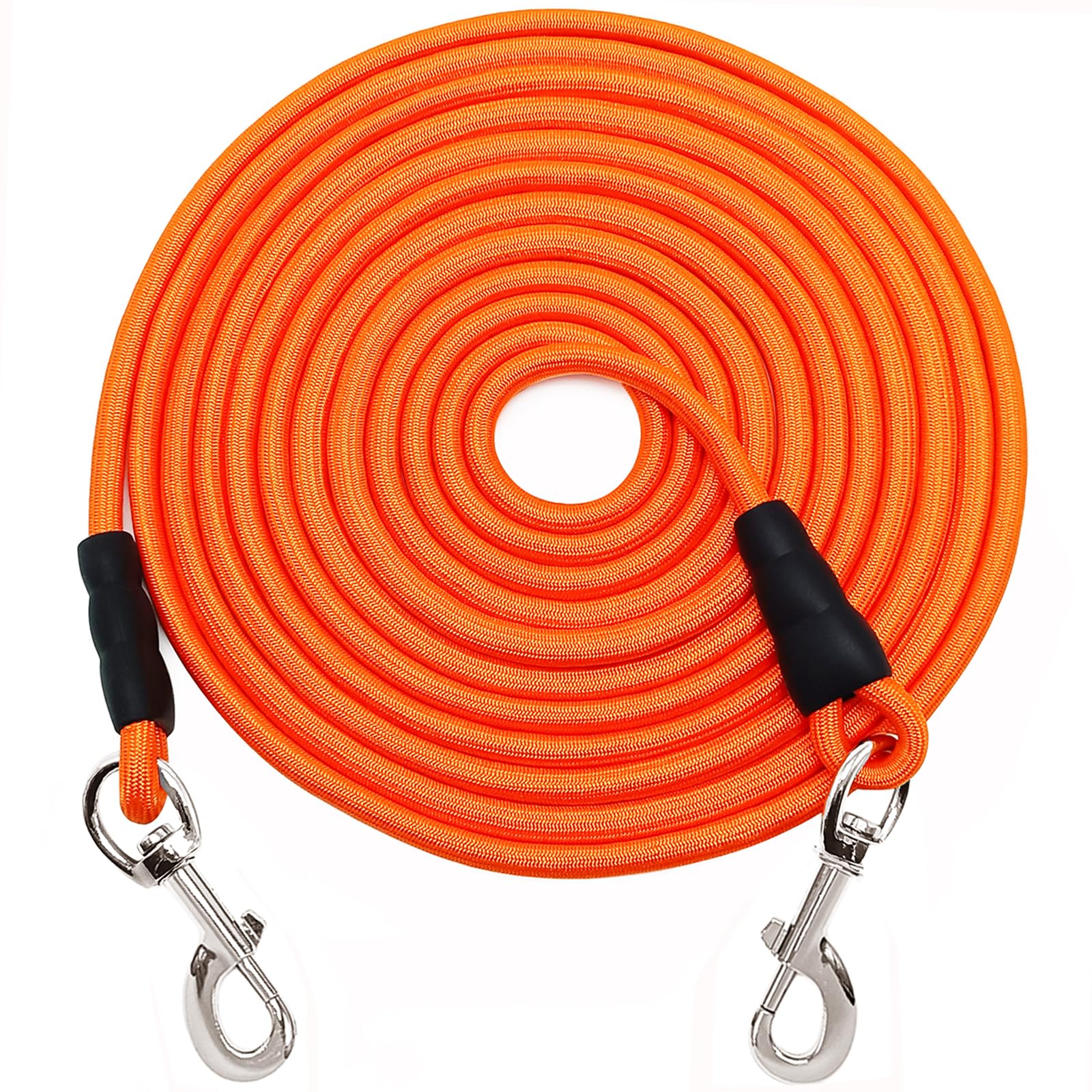 SEPXUFORE 15FT Dog Tie Out Leash Long Tether 20-30-50-65ft Rope Check Cord