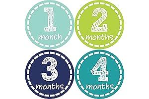 Celebrate Your Baby's Growth with Our Baby Monthly Stickers for Boys