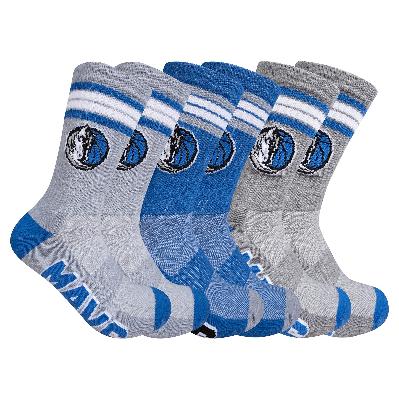 Ultra Game Men's Athletic Cushioned Crew Socks with Arch Compression for a Secure Fit