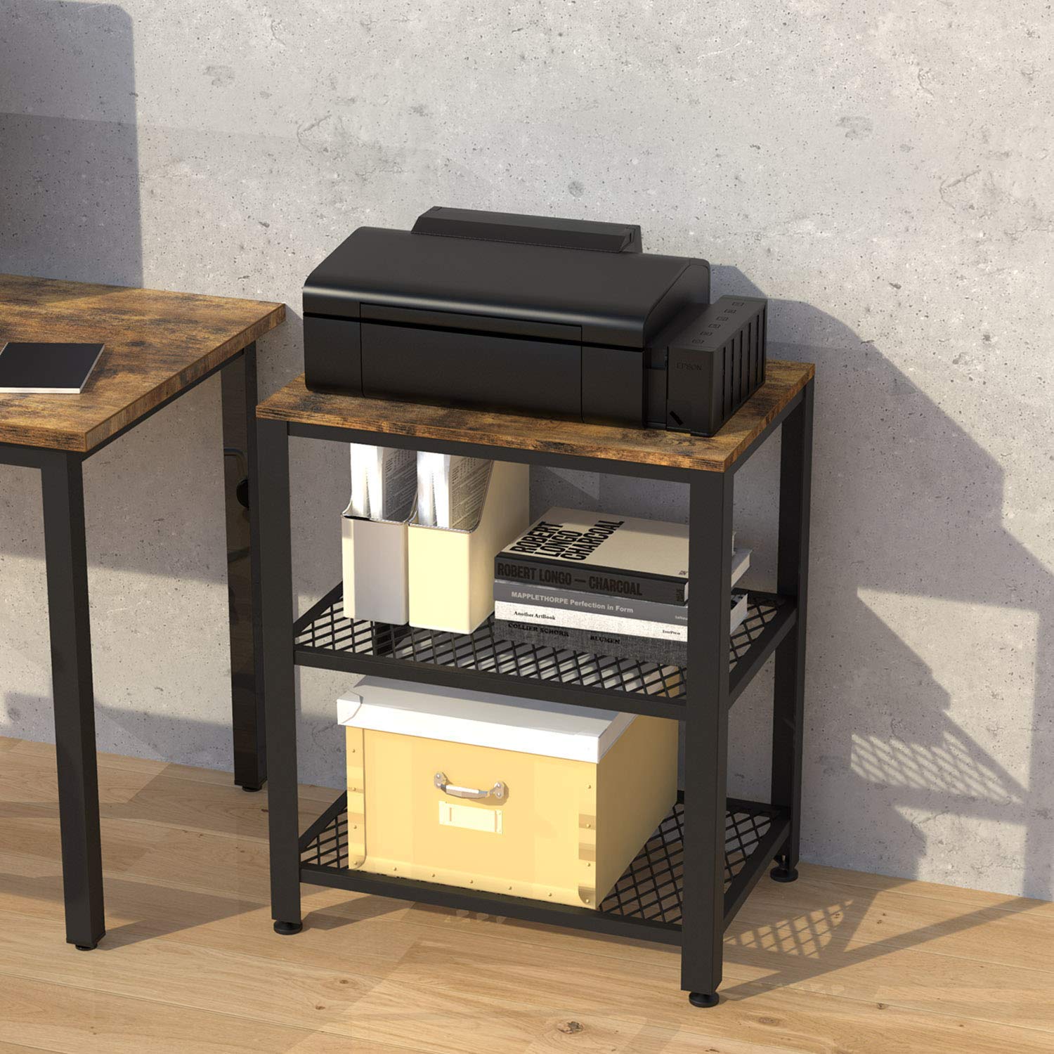 IRONCK Industrial Kitchen Cart, 3 Tier Rolling Bar Cart on Wheels with