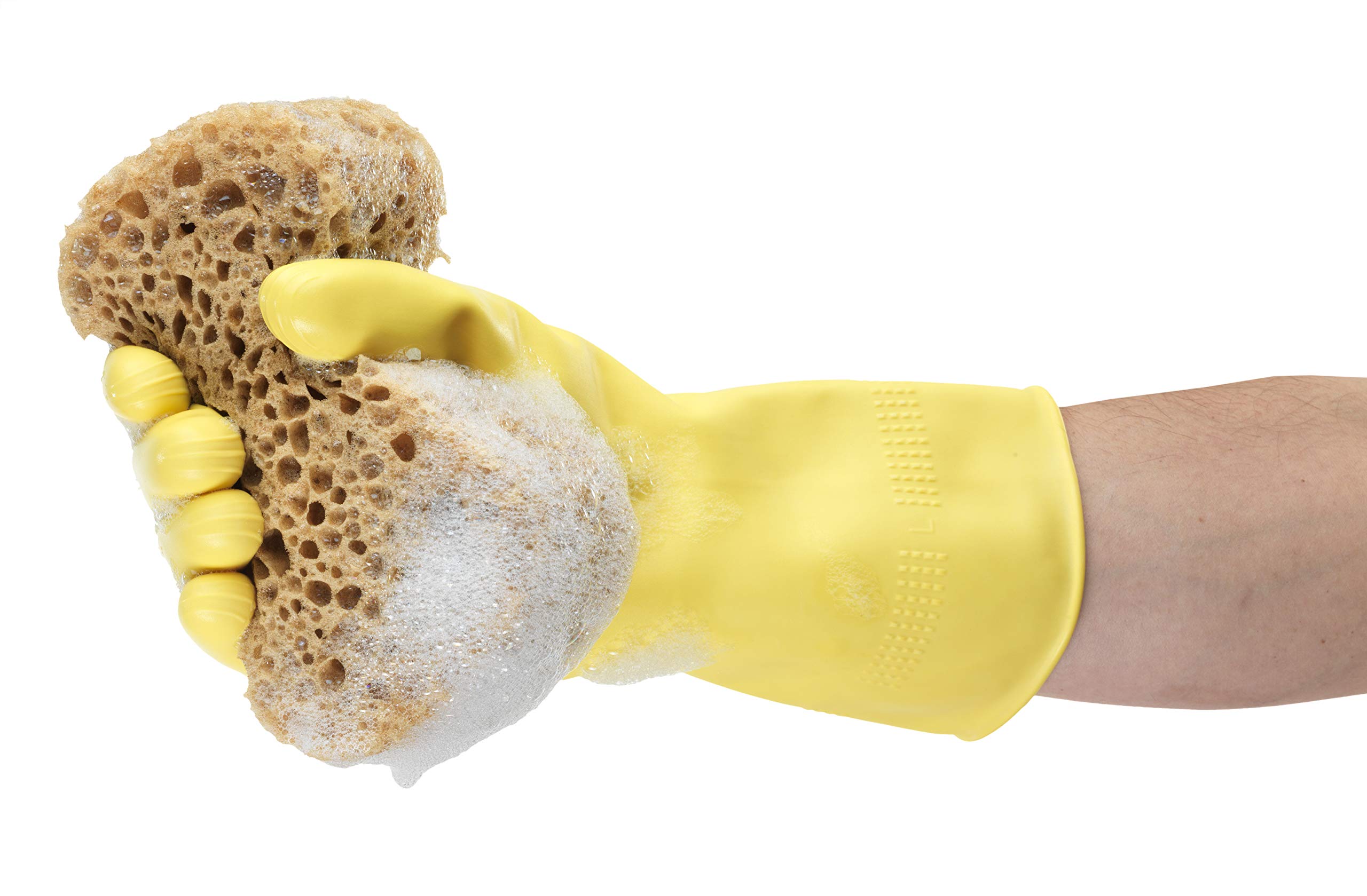 Ansell Alphatec 87-063 Gants de Travail Multifonctions, Resistance Chimique, Motif en Relief pour une Préhension Améliorée, Manchette Longue, Taille XL (12 Paires)