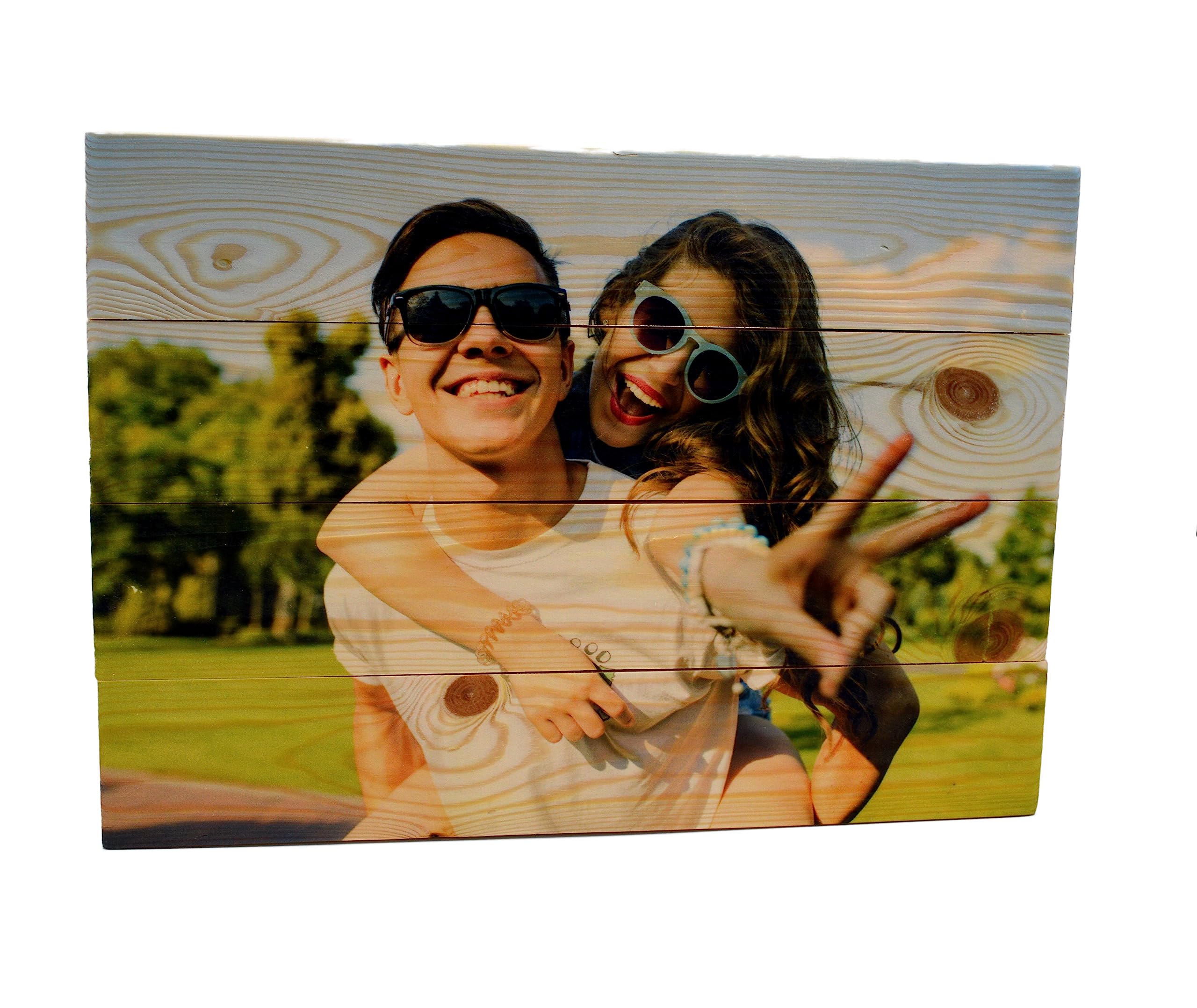 Cuadro personalizado con foto. Madera maciza de pino. 40 x 30 cm.