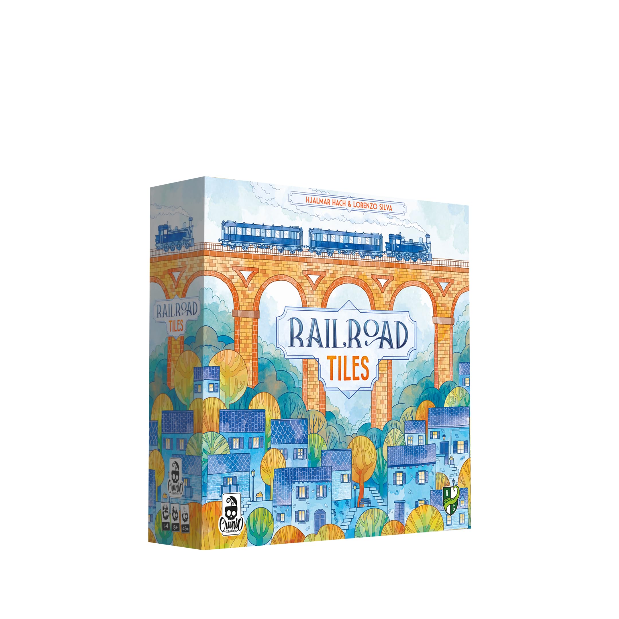 Cranio Creations - Railroad Tiles - Network Connections - 1-4 Players, 45 Min - Family Game - Age 8+ - Italian Language Edition
